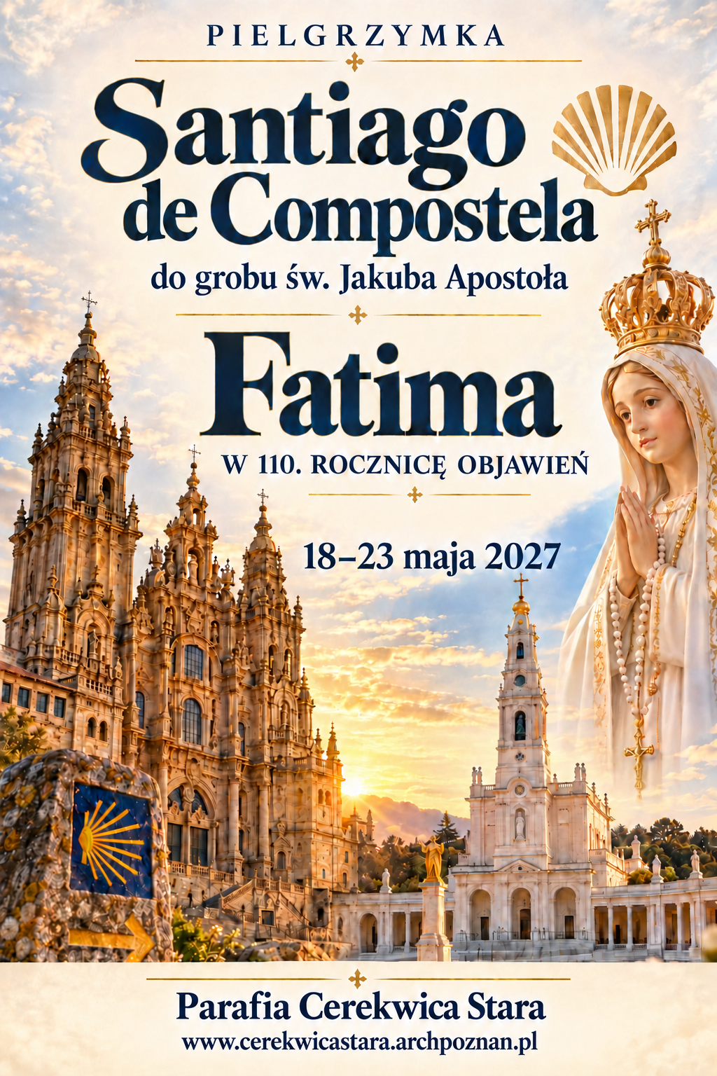 Pielgrzymka do Św. Jakuba w Santiago de Compostela oraz Fatimy